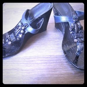 Black Gianni binnie sandals